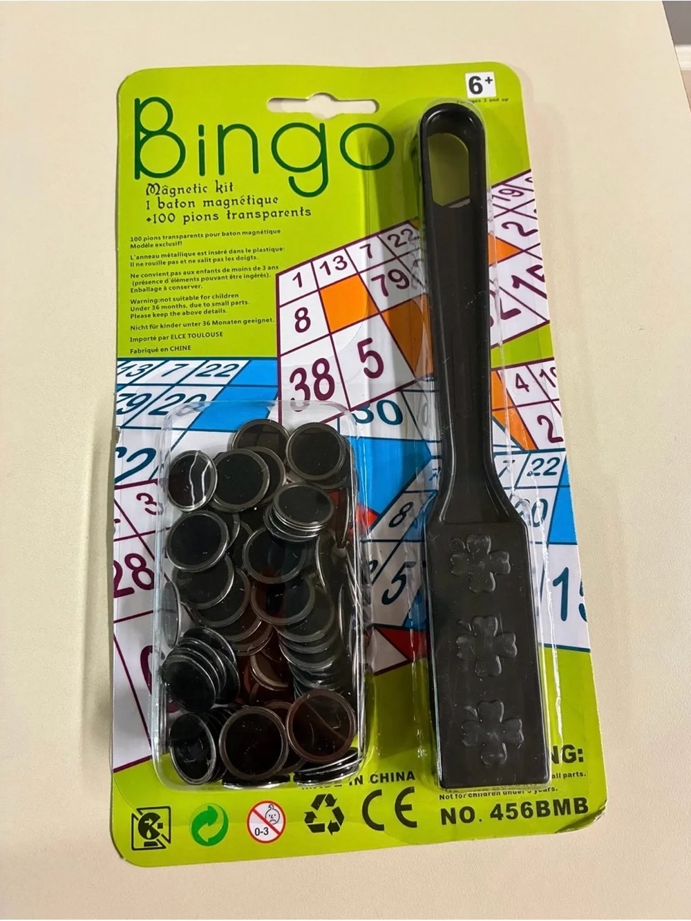 Magnetic Kit - Dauber and Chips, assorted colors